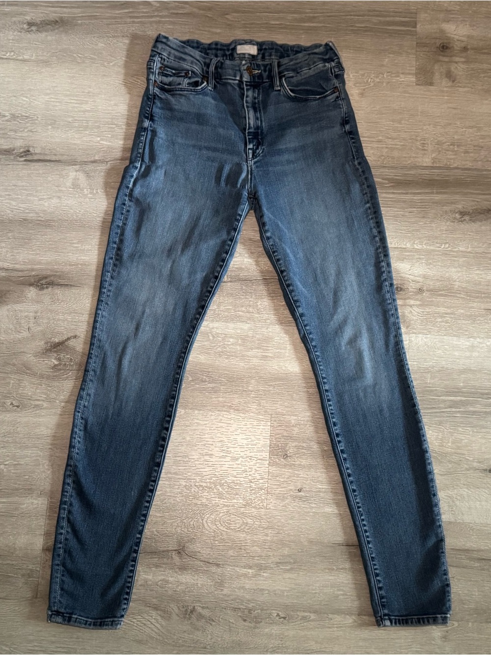 MOTHER The Looker Skinny Jeans in Groovin Wash Size 28 Blue Stretch - Picture 2 of 8